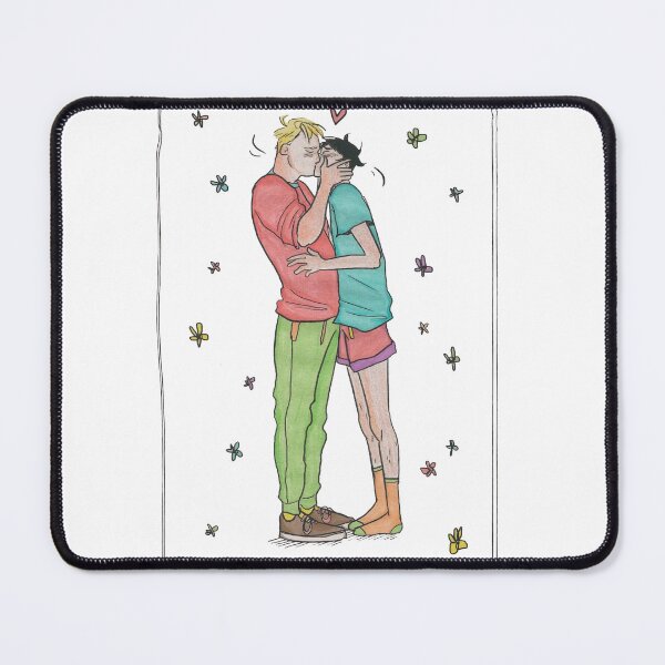 Item preview, Nick and Charlie heartstopper kiss color designed and sold by ElliottKiti.