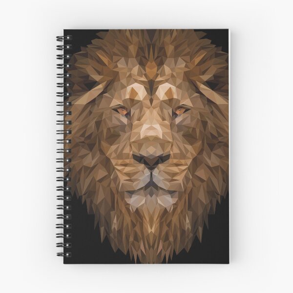 Aperçu de l'œuvre Portrait de lion géométrique créée et vendue par Candice Davis.