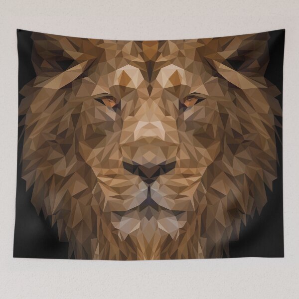 Item preview, Geometric Lion Portrait designed and sold by Candice Davis.