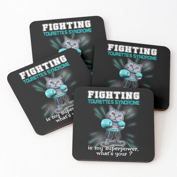 Item preview, Funny Cat Fighting Tourette's Syndrome Is My Superpower What's Your designed and sold by Kohend.