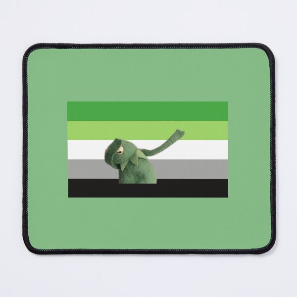Item preview, Kermit the Frog Aromantic Flag designed and sold by Charlie Draws.