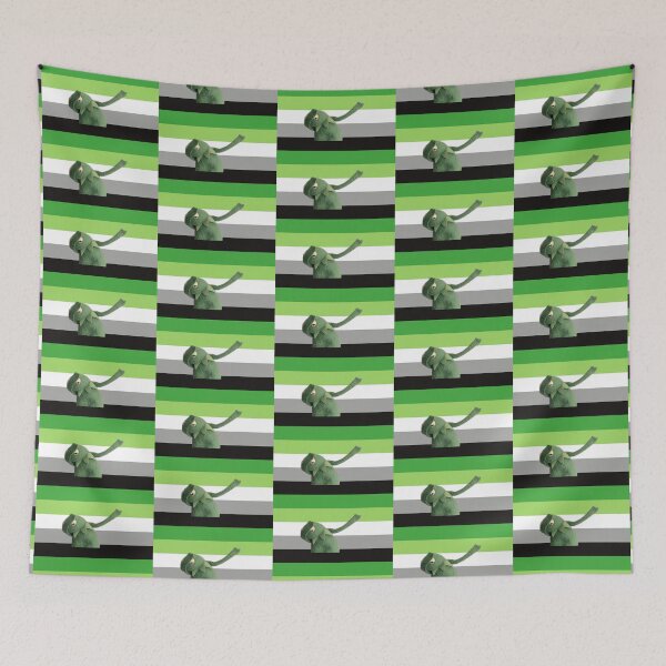 Item preview, Kermit the Frog Aromantic Flag designed and sold by Charlie Draws.