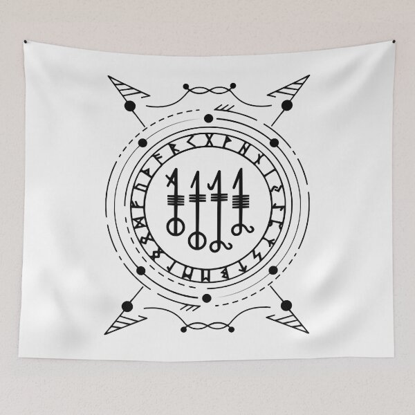 Item preview, Svefnthorn  Norse Pagan Symbol black color t-shirt designed and sold by BlackBeasley.