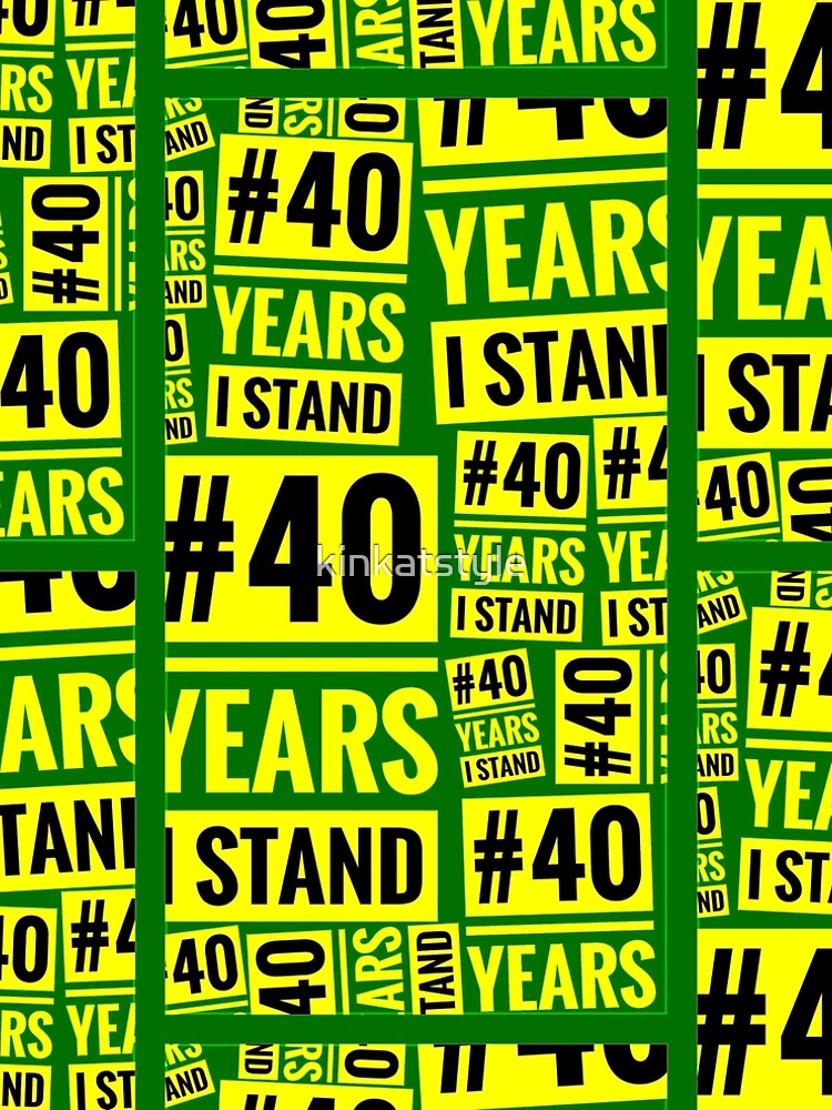 Thumbnail 4 of 4, A-Line Dress, #40YEARSISTAND - 40 YEARS I STAND (Green & Yellow) designed and sold by kinkatstyle.