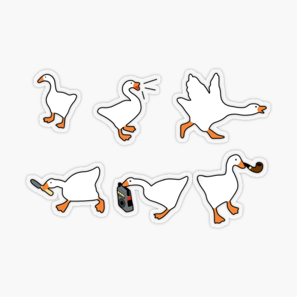 Goose Game Sticker for Sale by FranciscoGle