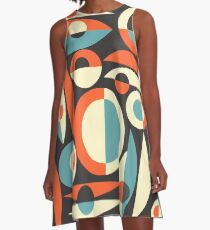 Retro Eames Era Pisces A-Line Dress