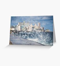 Habana Malecon Greeting Card