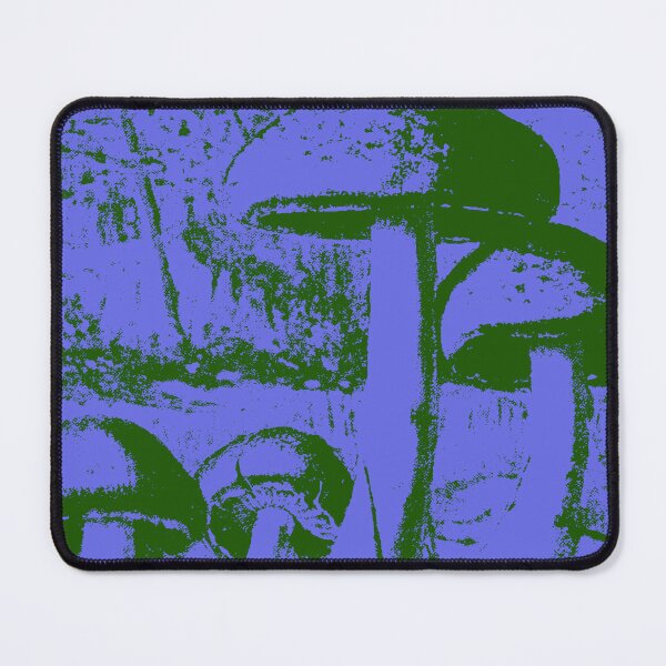 Item preview, Vintage Mushroom Simplified Sketch on Periwinkle designed and sold by DelynCreates.