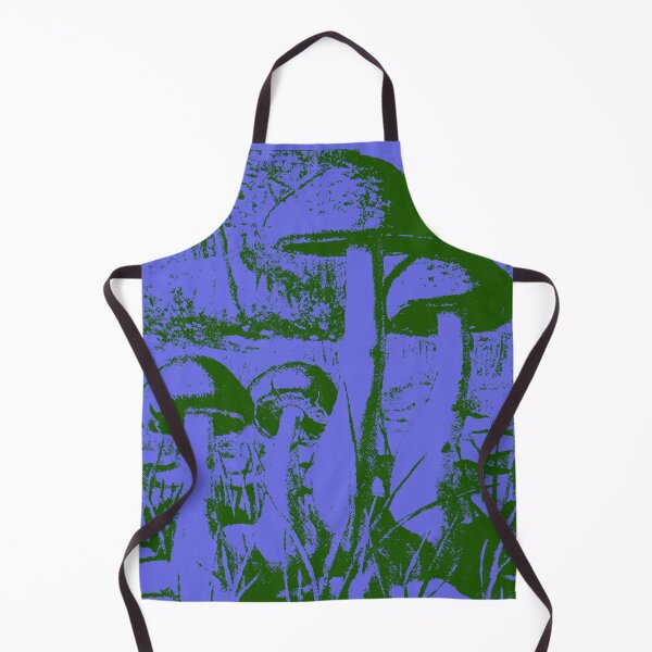 Item preview, Vintage Mushroom Simplified Sketch on Periwinkle designed and sold by DelynCreates.