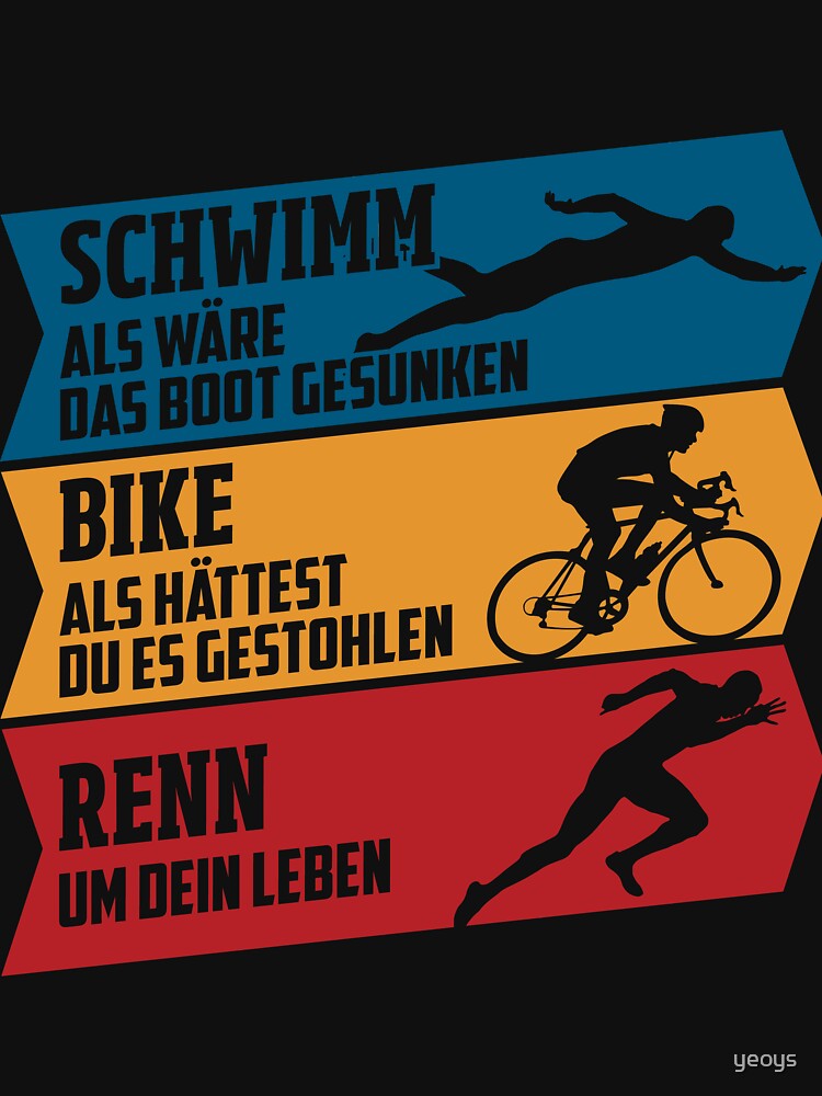Triathlon - Schwimm als wäre das Boot gesunken von yeoys
