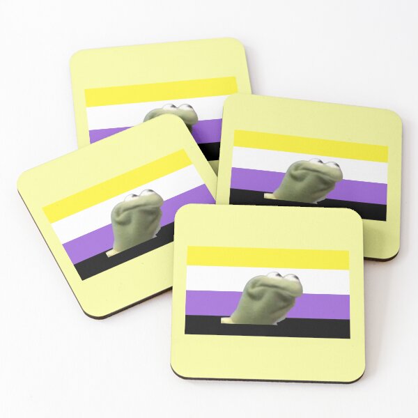 Item preview, Kermit the Frog Nonbinary Flag designed and sold by Charlie Draws.
