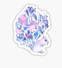 Flower tail Squirrel Sticker