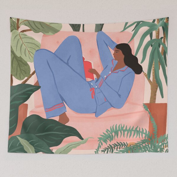 Item preview, Reading with the Plants II designed and sold by SunLee Art.