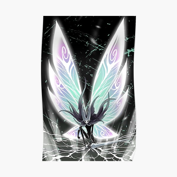 Hollow Knight Monarch Wings Art Poster For Sale By Stanleynorton   Poster,504x498,f8f8f8 Pad,600x600,f8f8f8 