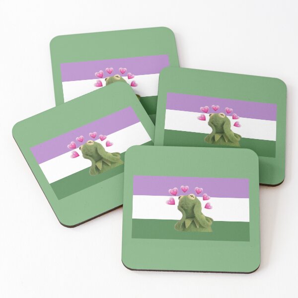 Item preview, Kermit the Frog Genderqueer Pride Flag designed and sold by Charlie Draws.
