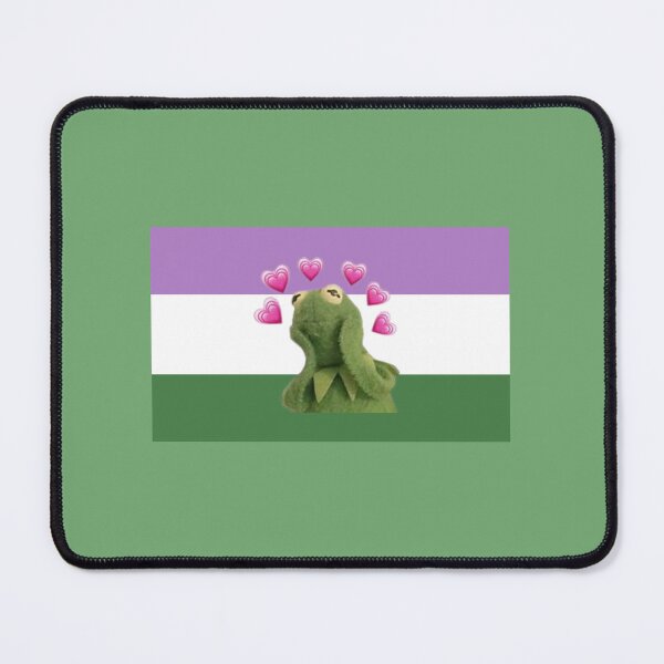 Item preview, Kermit the Frog Genderqueer Pride Flag designed and sold by Charlie Draws.