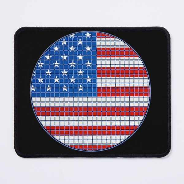 Item preview, USA Flag Rounded - Squares Pixel  designed and sold by MoonElite.
