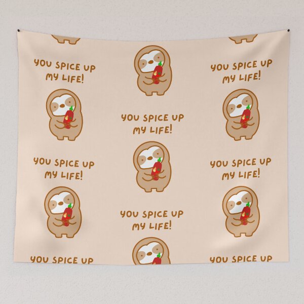 Item preview, You Spice Up My Life Hot Sauce Sloth  designed and sold by theslothinme.