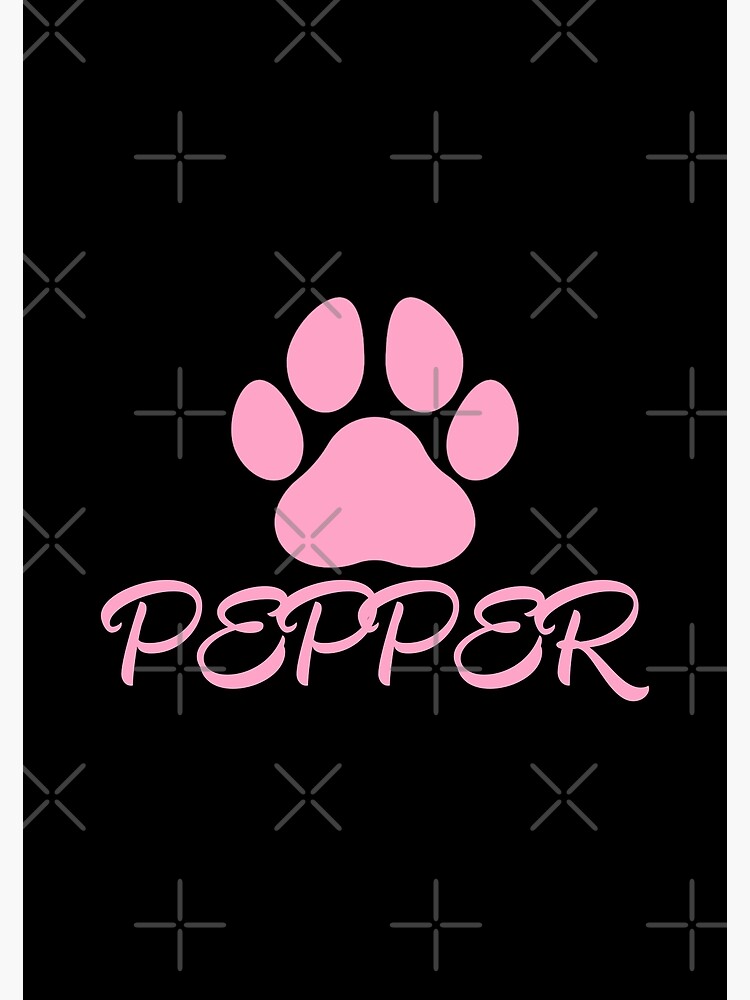 "Pink Dog Name Pepper " Poster for Sale by Foofighter01 Redbubble