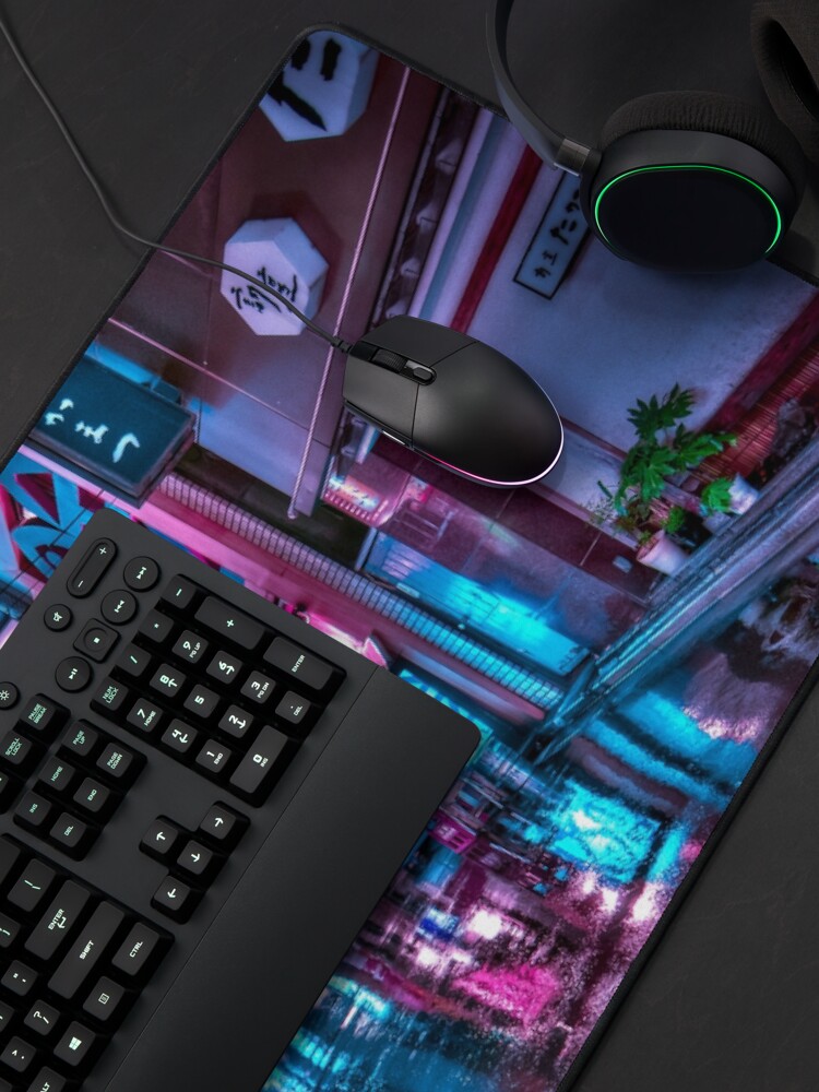 Alternate view of Tokyo at Night - Shimbashi Mouse Pad