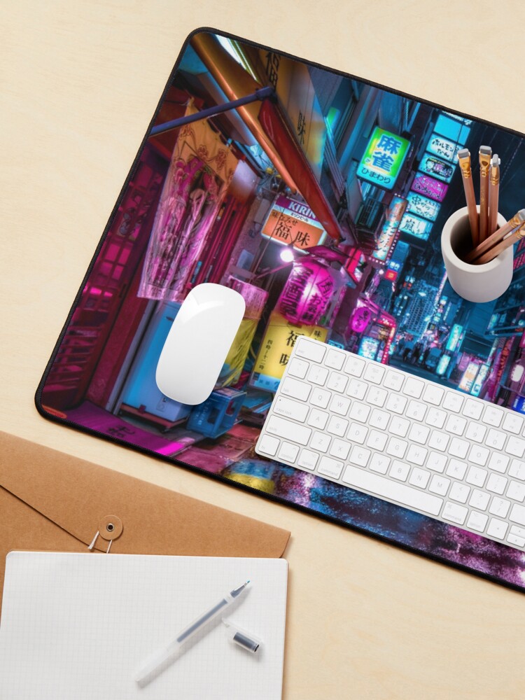 Alternate view of Tokyo at Night - Shimbashi Mouse Pad