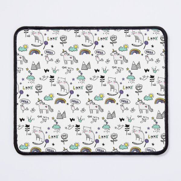 Item preview, Cute Unicorn Rainbow Pattern Dog Bandana, designed and sold by dgavisuals.