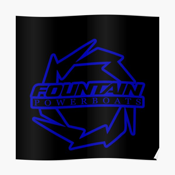 “Fountain Powerboats Boat” Poster for Sale by Shopbatak | Redbubble