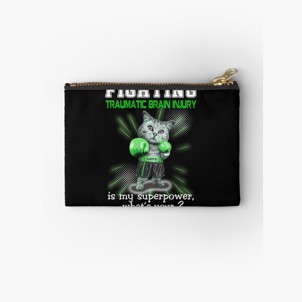 Item preview, Funny Cat Fighting Traumatic Brain Injury Is My Superpower What's Your designed and sold by Kohend.