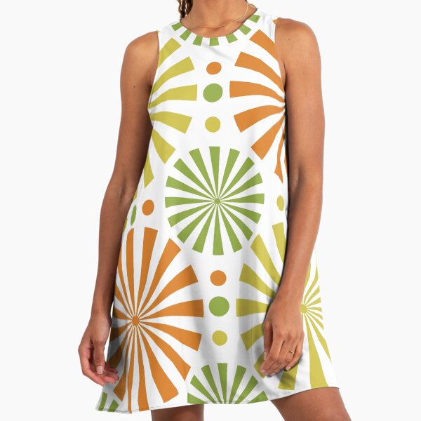 Retro 60s Pattern" A-Line Dress for Sale by Makanahele | Redbubble Retro 60s Pattern" A-Line Dress for Sale by Makanahele | Redbubble