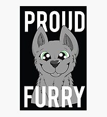 Proud Furry Photographic Print