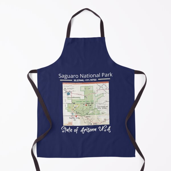 Item preview, Saguaro National Park map designed and sold by rocklegends99.