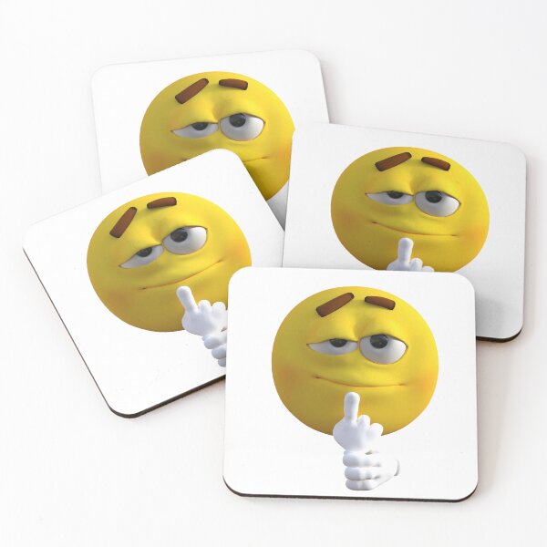 Artikelvorschau, Glückliches Emoji unhöflich entworfen und verkauft von SuperMerchMan.