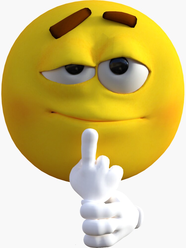 happy-emoji-rude-sticker-by-djbj-redbubble