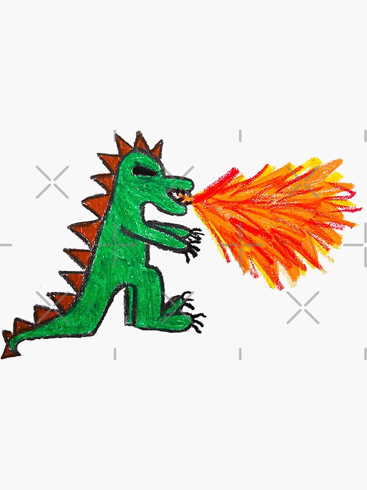 Dragon fire Sticker for Sale by adenaJ