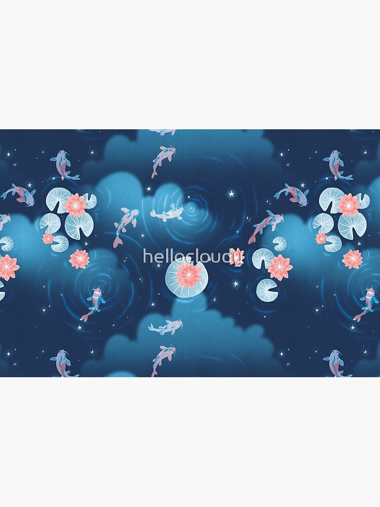 Koi pond - night by hellocloudy