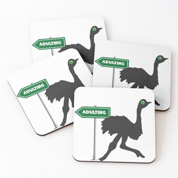 Item preview, No Adulting Today Ostrich Humorous Design designed and sold by AliCatOriginals.