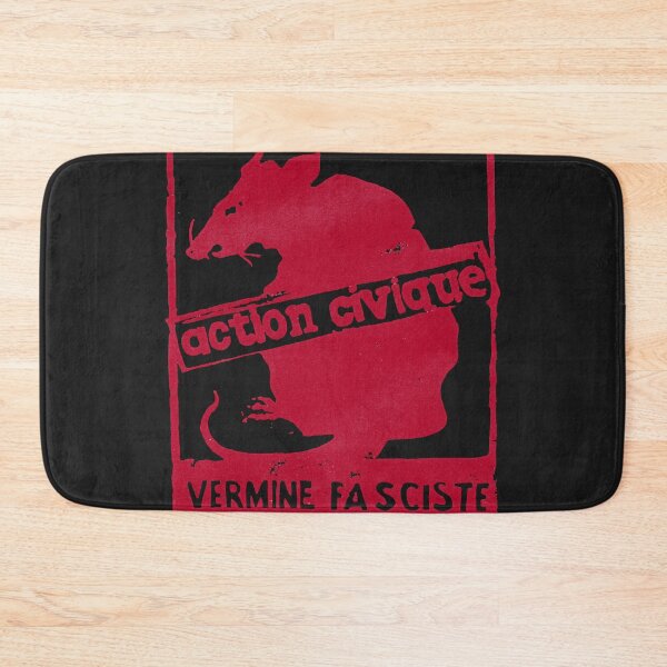 Item preview, ! new ! paris revolt, mai 'action civique, vermine fasciste' original in deep red on designed and sold by DeniseGrier1.