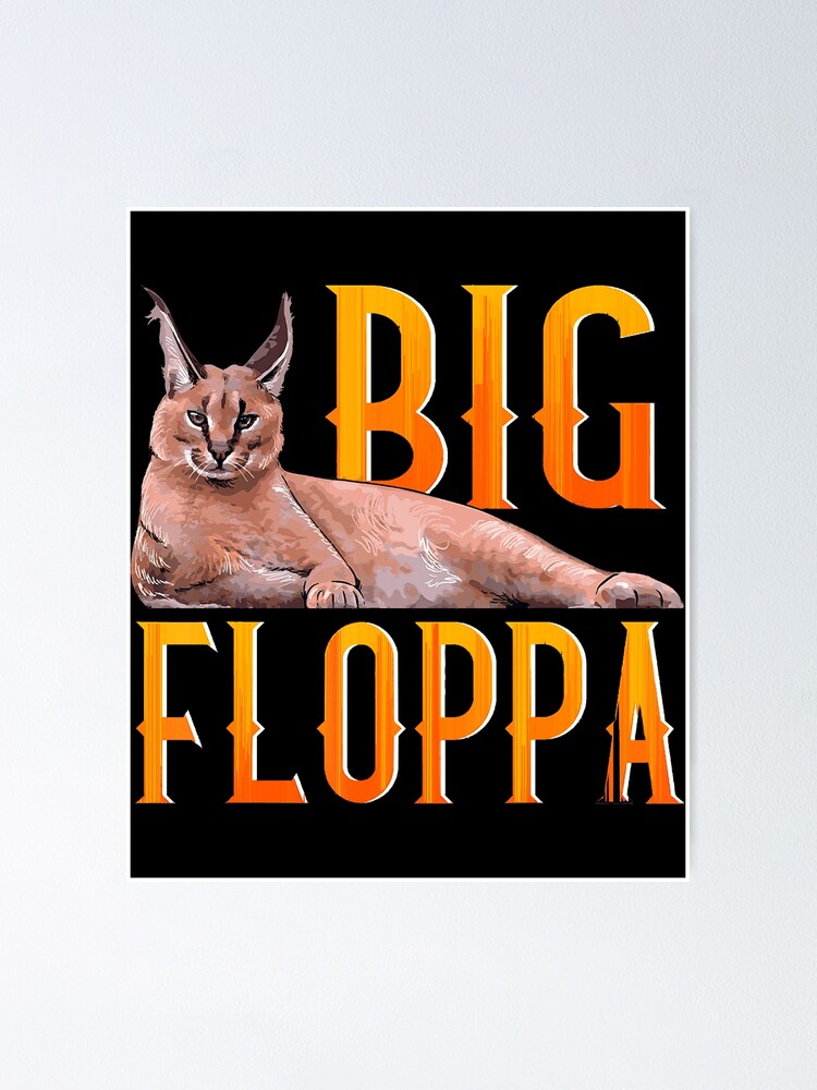 Big Floppa Meme Cat Caracal T-Shirt, Cool Funny Cats Caracal