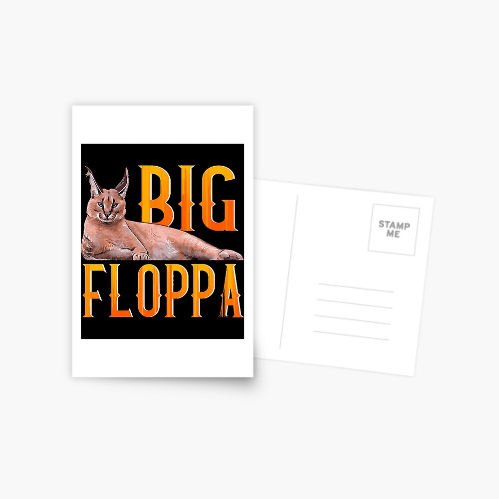 Drunk Floppa Meme Caracal Cat  Postcard for Sale by fomodesigns