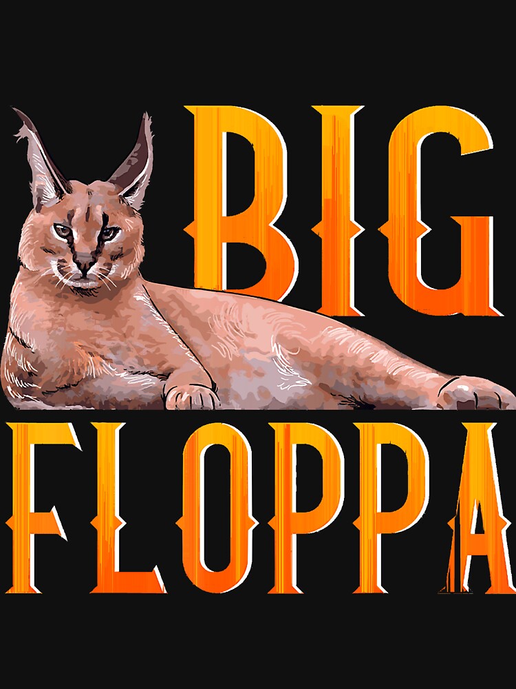 Big Floppa Meme caracal Cat in pocket T-Shirt