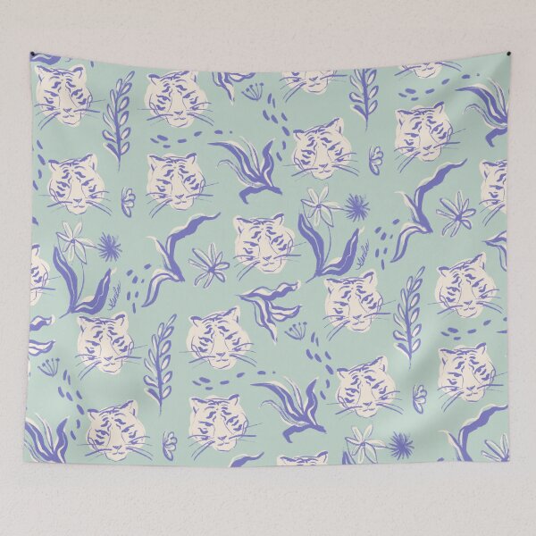 Item preview, Green Abstract Tiger Pattern designed and sold by SunLee Art.