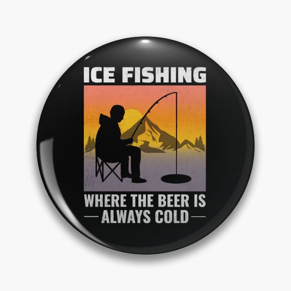 Item preview, Ice Fishing Beer Drinking Winter Camping Fisher designed and sold by CuteDesigns1.