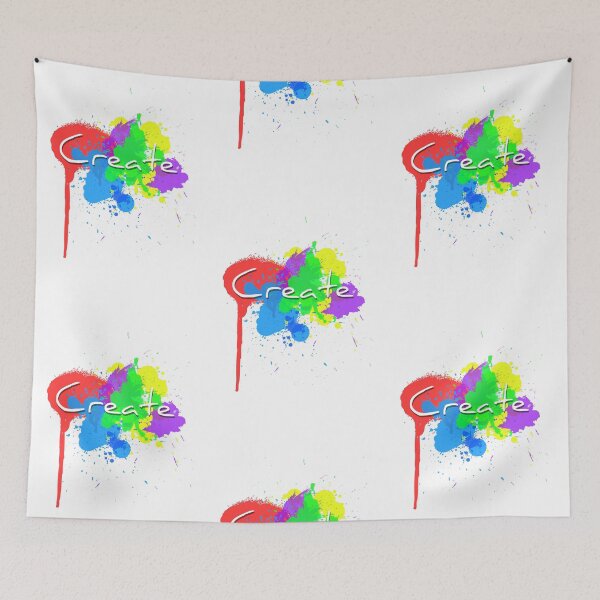 Item preview, 'Create' Bright Paint Splats designed and sold by LittleVixen.