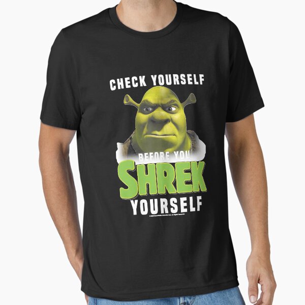 Vista previa del artículo con la obra «Shrek revisate a ti mismo antes de hacerte shrek», diseñado y vendido por JudyRundell1.