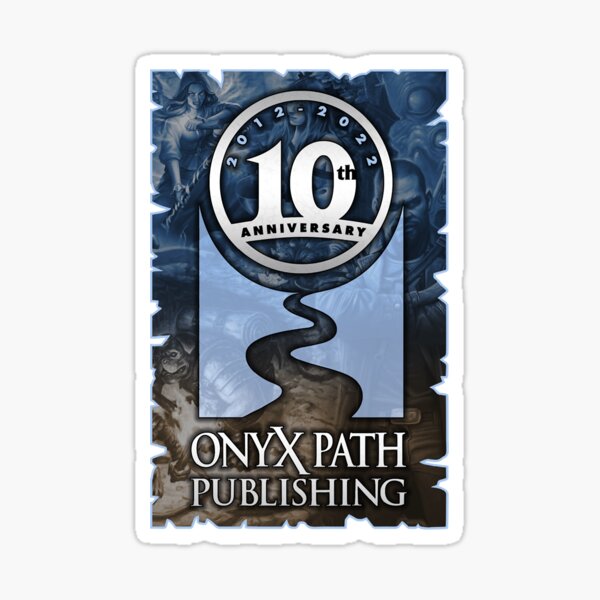 OPP10 Onyx Path 10th Anniversary Sticker