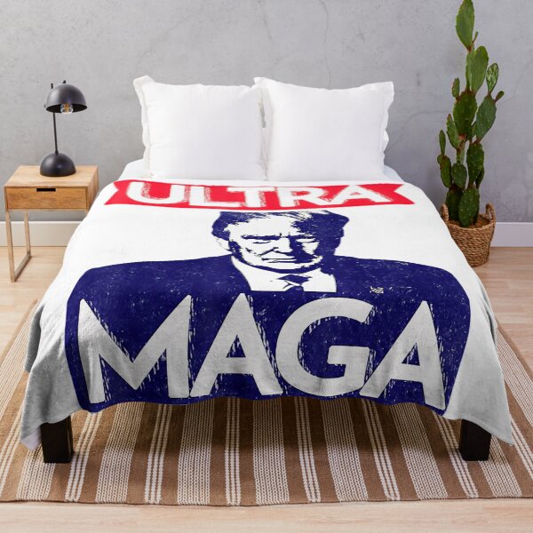 Item preview, ULTRA MAGA Eagle Funny Anti Biden US Flag Pro Trump Trendy designed and sold by AlexandraAz.