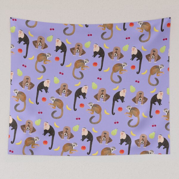 Item preview, Monkeys & Fruits Pattern designed and sold by SunLee Art.