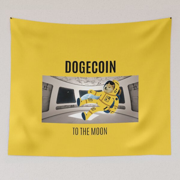 Item preview, Panoramic View Of Earth and The Moon Dogecoin Version Doge-1 Doge1 designed and sold by NFTDesignsBLV.