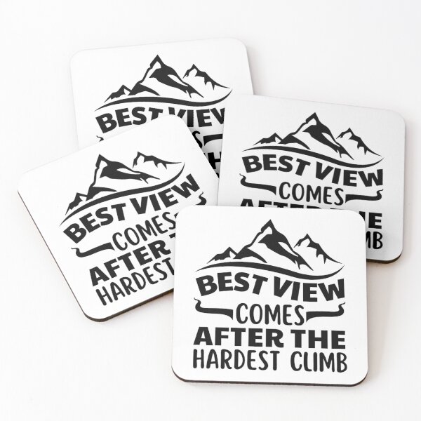 Item preview, Best View Comes After The Hardest Climb | Inspirational Mountain Quotes designed and sold by chetan786.