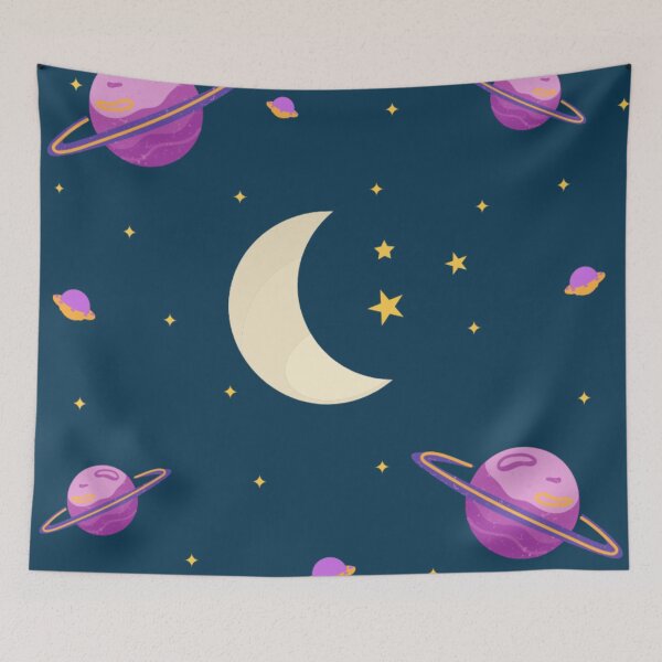 Item preview, Minimalistic Space Planet Pattern designed and sold by GraphicsClub.